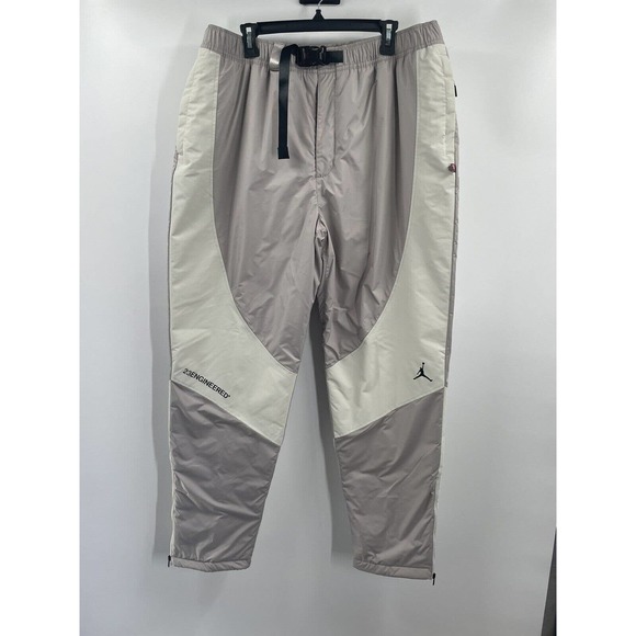 Jordan 23 Engineered Mens XL Pants Gray Beige Woven DC9658-033 New